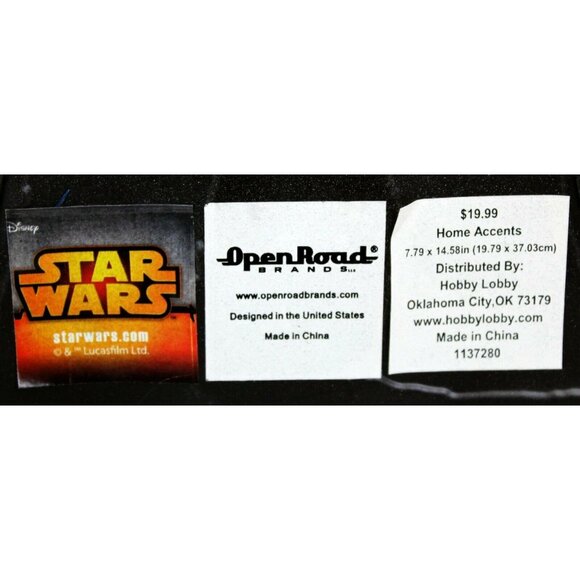 Open Road Star Wars Chewbacca Chewy Metal Tin Sign Wall Art 14" Silhouette - Picture 7 of 7